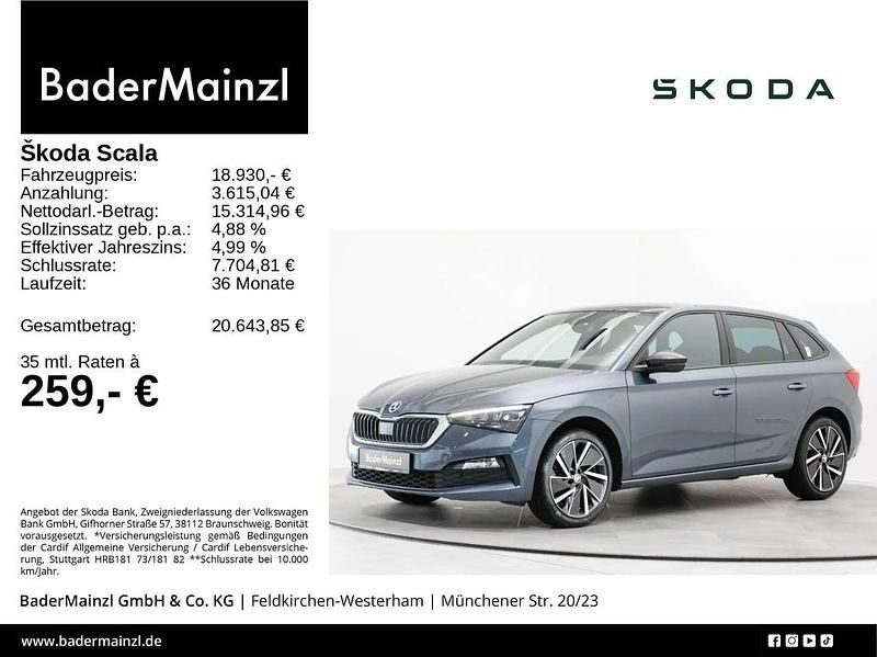 Grau Gebraucht 2019 Skoda Scala Style Kleinwagen | 18.930 € (Fairer Preis) - Bild 1/3