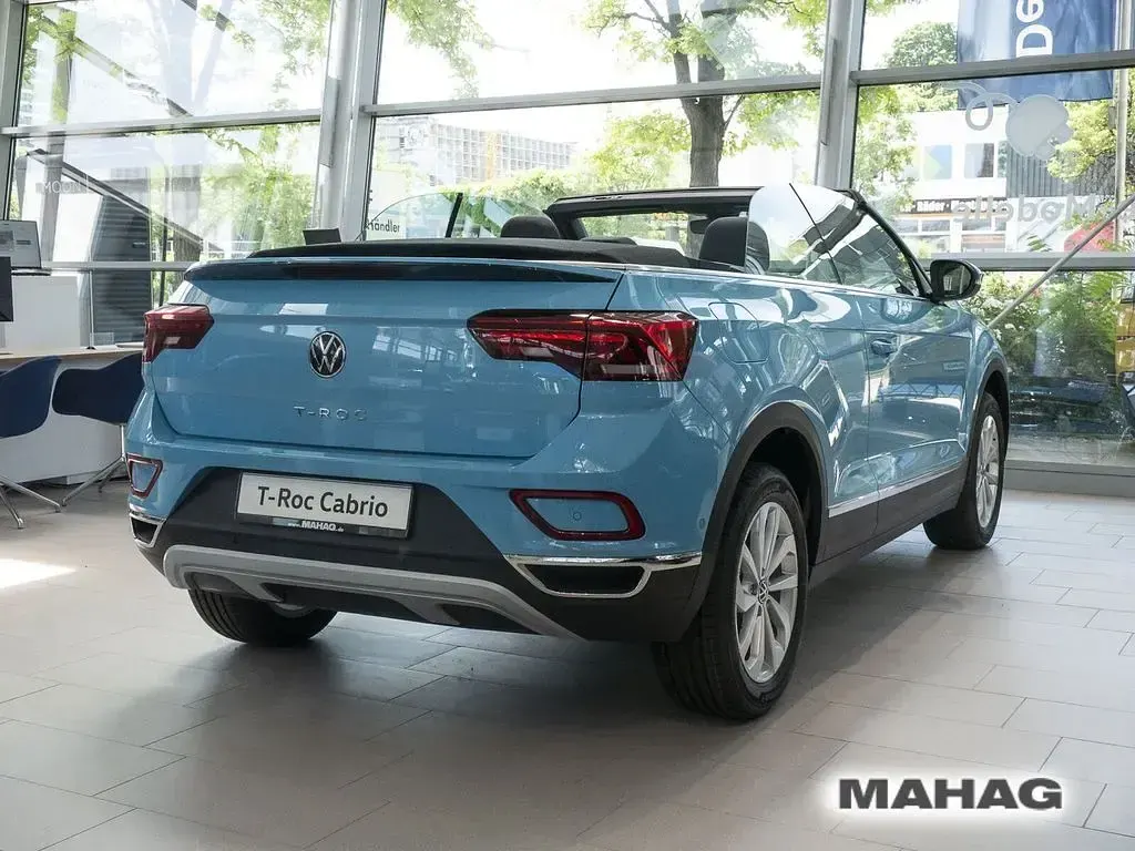Neu VW T-Roc Cabriolet Style 150 PS (110 kW) 2025 Blau Cabrio