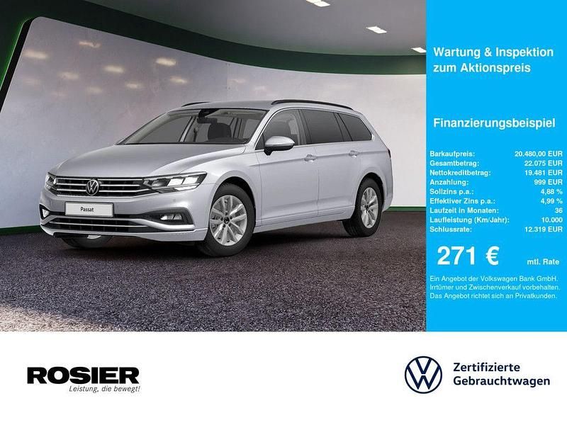 Silber / pyrit silber (metallic) Gebraucht 2021 VW Passat Business Kombi | 20.480 € (Guter Preis) - Bild 1/4