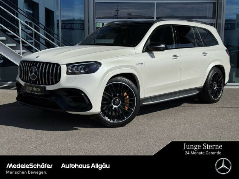 Manufaktur diamantweiß bright (metallic) Gebraucht 2023 Mercedes GLS63 AMG AMG SUV | 168.850 € - Bild 1/4
