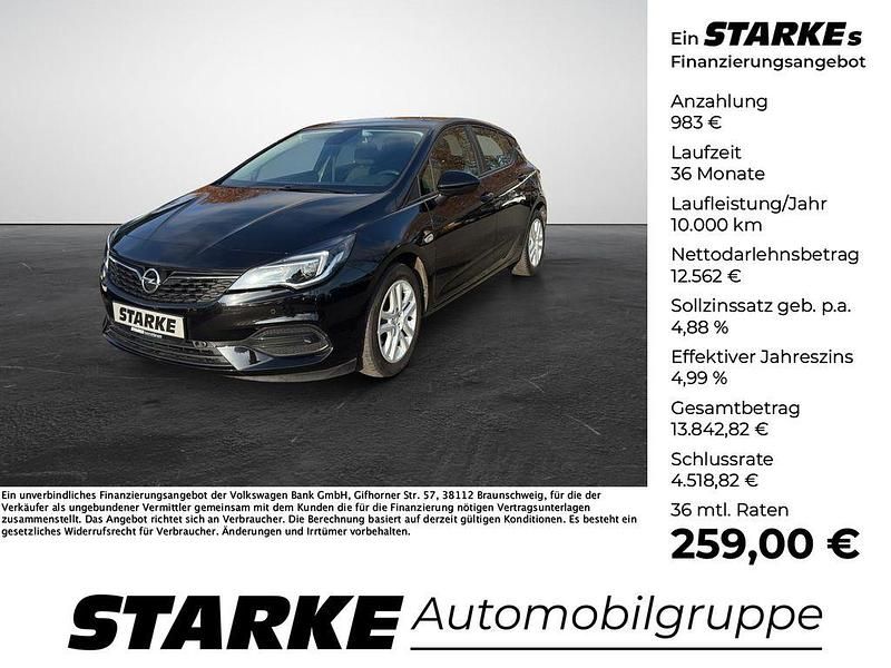 Schwarz Gebraucht 2020 Opel Astra Edition Limousine | 13.545 € (Fairer Preis) - Bild 1/4