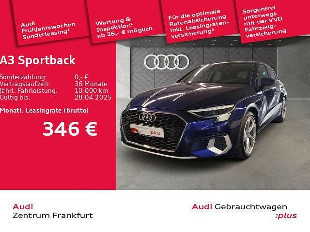 Blau Gebraucht 2024 Audi A3 Advanced Limousine | 39.950 € (Superpreis) - Bild 1/1