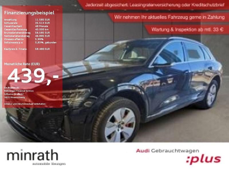 Mythosschwarz metallic Gebraucht 2023 Audi Q8 e-tron S-Line SUV | 58.480 € (Guter Preis) - Bild 1/4