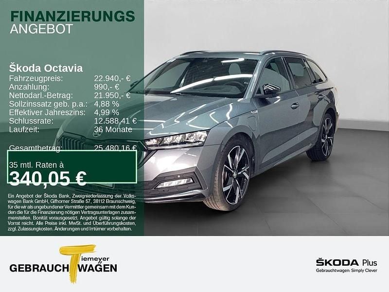 Grau Gebraucht 2022 Skoda Octavia SportLine Kombi | 22.940 € (Fairer Preis) - Bild 1/4