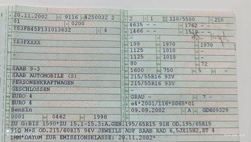 Gebraucht Saab 9-3 Linear 150 PS (110 kW) 2002 Grau Limousine