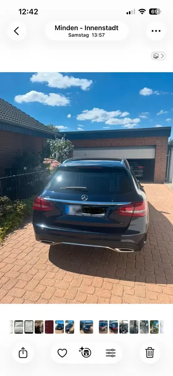 Gebraucht Mercedes 300 AMG line 258 PS (189 kW) 2019 Blau Kombi