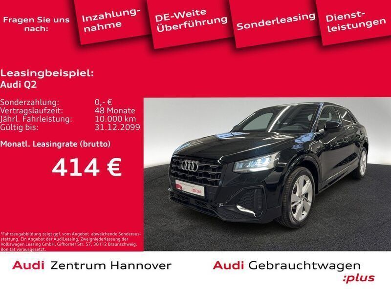 Mythosschwarz metallic Gebraucht 2023 Audi Q2 S-Line SUV | 28.990 € (Etwas zu teuer) - Bild 1/4