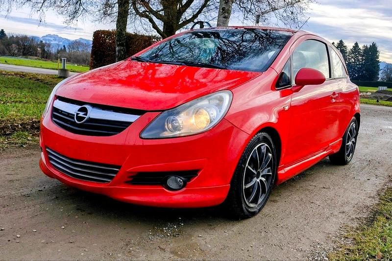 Rot Gebraucht 2008 Opel Corsa Coupé | 2.390 € (Fairer Preis) - Bild 1/4