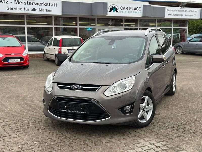 Braun Gebraucht 2012 Ford Grand C-Max Titanium Van / Kleinbus | 8.199 € (Etwas zu teuer) - Bild 1/4