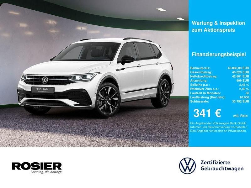 Weiss / oryxweiss perlmutteffekt Gebraucht 2025 VW Tiguan Allspace R-line SUV | 43.880 € (Etwas zu teuer) - Bild 1/4