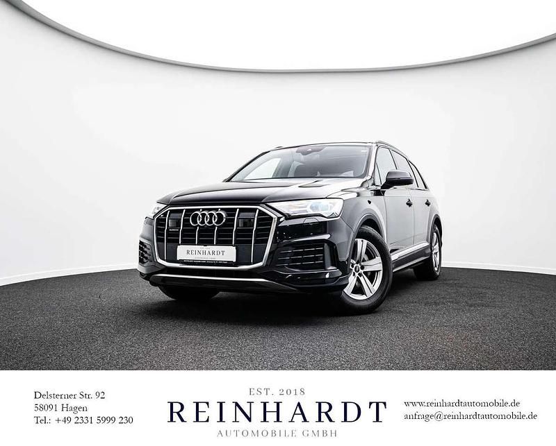 Mythosschwarz metallic Gebraucht 2022 Audi Q7 S-Line SUV | 49.330 € (Superpreis) - Bild 1/3