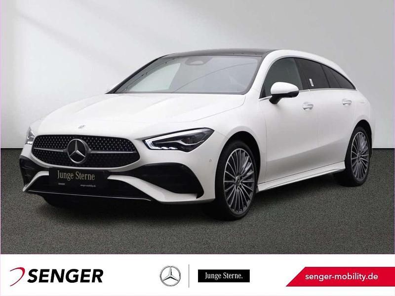 Unilack polarweiß Gebraucht 2024 Mercedes CLA250e Shooting Brake AMG Kombi | 38.980 € (Teuer) - Bild 1/4