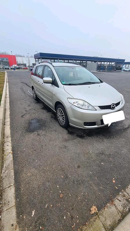 Gebraucht Mazda 5 116 PS (85 kW) 2005 Silber Van / Kleinbus