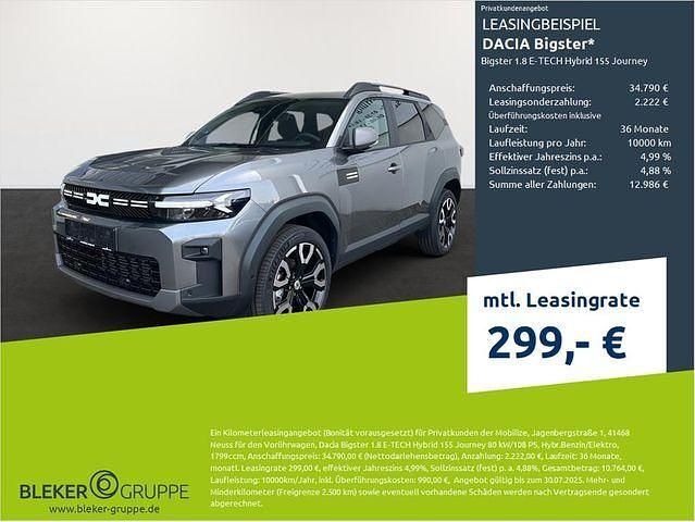 Metallic lackierung Gebraucht 2025 Dacia Bigster Journey SUV | 34.790 € (Fairer Preis) - Bild 1/3