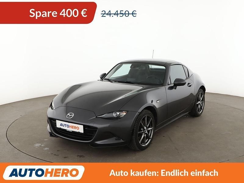 Grau Gebraucht 2018 Mazda MX5 Sports-Line Cabrio | 24.050 € (Etwas zu teuer) - Bild 1/3