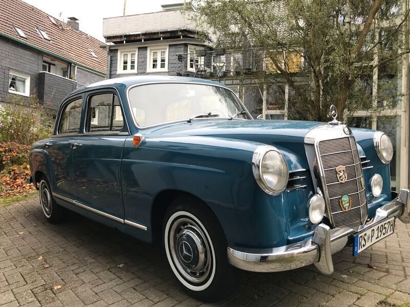 Blau Gebraucht 1957 Mercedes 190 Limousine | 17.450 € - Bild 1/4