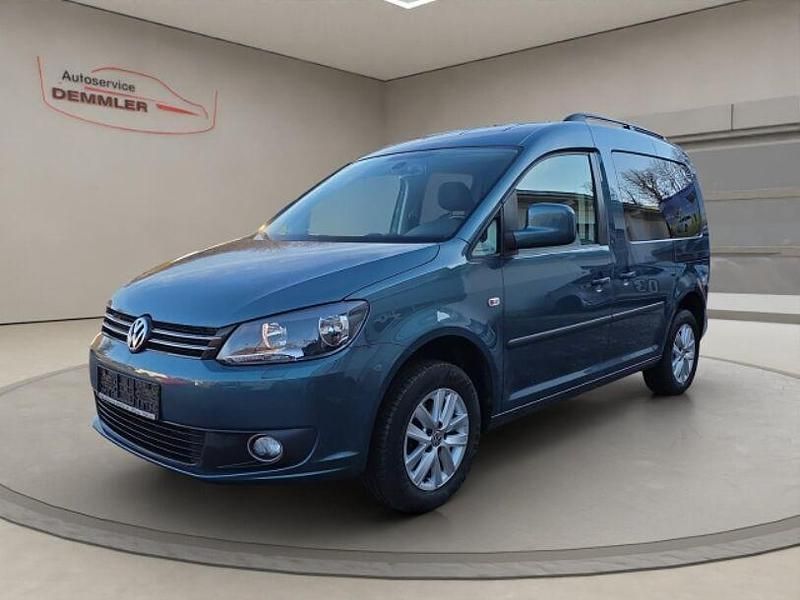 Bambusgarden green metallic (metallic) Gebraucht 2014 VW Caddy Comfortline Van / Kleinbus | 9.800 € - Bild 1/4