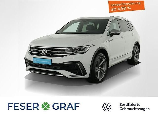 Pure white Gebraucht 2024 VW Tiguan Allspace R-line SUV | 45.950 € (Fairer Preis) - Bild 1/2