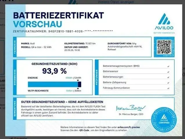 Gebraucht Audi Q4 e-tron Ambiente 125 kW (170 PS) 2023 Violett SUV