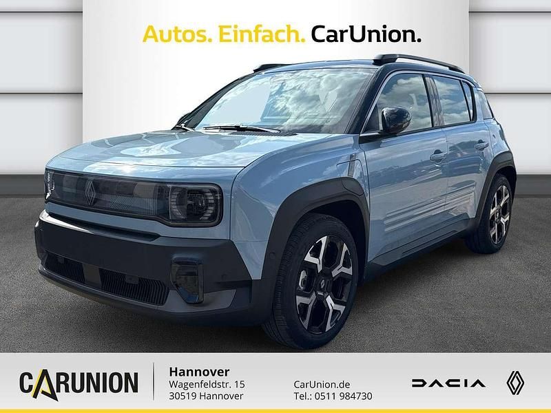 Kumulusblau, black pearlschwarz metallic (blau) Gebraucht 2025 Renault 4 E-Tech Komfort SUV | 36.360 € (Fairer Preis) - Bild 1/4