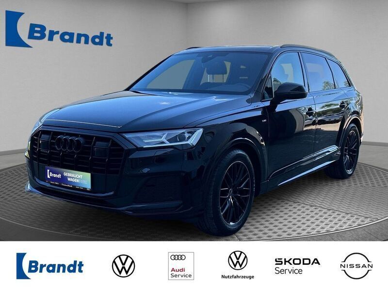 Mythosschwarz metallic (metallic) Gebraucht 2023 Audi Q7 S-Line SUV | 70.890 € (Etwas zu teuer) - Bild 1/3