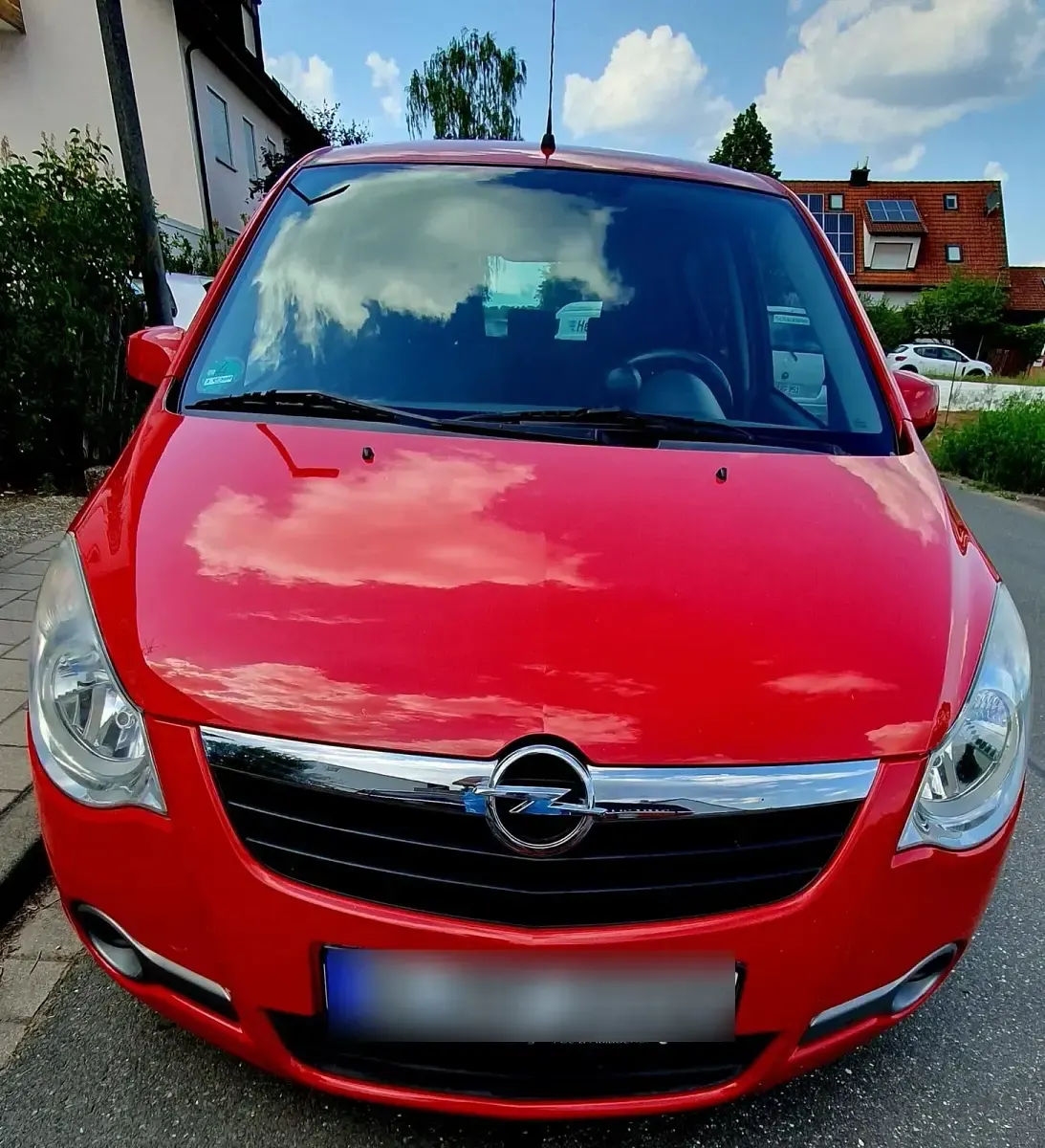 Gebraucht Opel Agila 106 PS (77 kW) 2008 Rot Kleinwagen