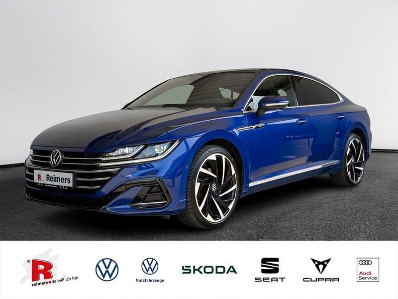 Blau Gebraucht 2021 VW Arteon R-line Coupé | 33.890 € (Teuer) - Bild 1/4