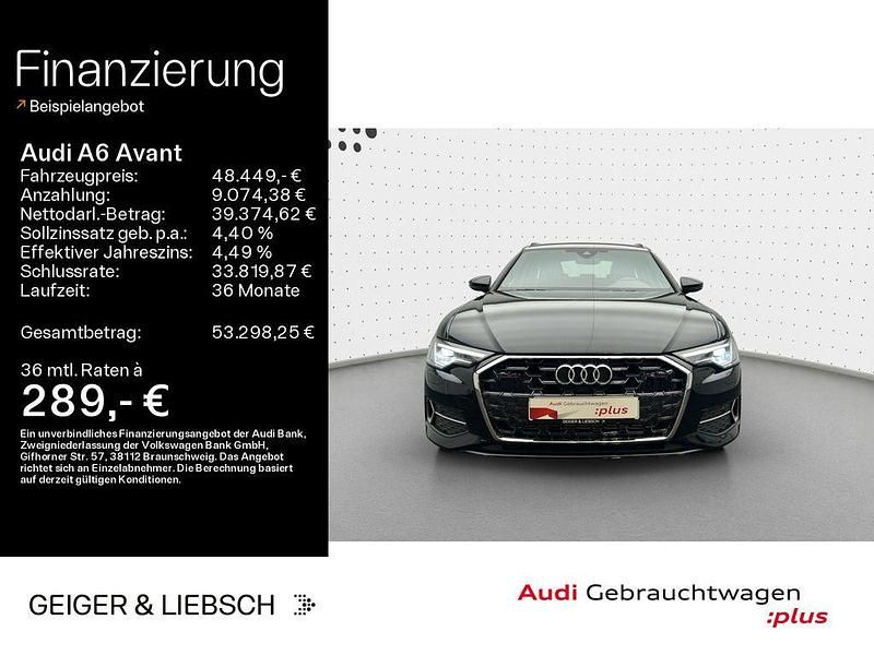 Mythosschwarz metallic Gebraucht 2025 Audi A6 Advanced Plus Kombi | 48.449 € (Teuer) - Bild 1/4