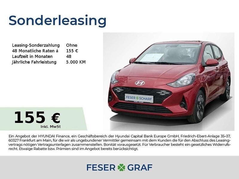 Rot (dragon red) Neu 2025 Hyundai i10 Comfort Kleinwagen | 15.990 € (Guter Preis) - Bild 1/4