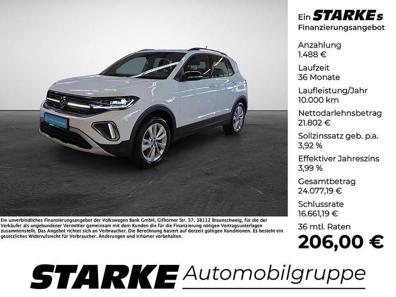 Weiß Gebraucht 2025 VW T-Cross Goal SUV | 23.290 € (Fairer Preis) - Bild 1/4