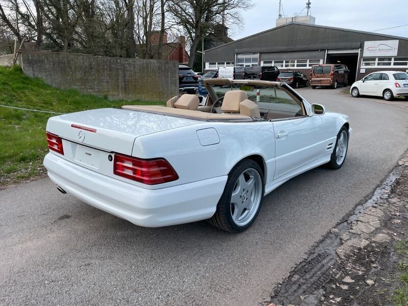 Gebraucht Mercedes SL500 AMG 306 PS (225 kW) 2001 Weiß Cabrio