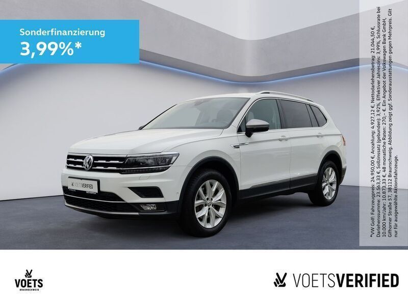 Weiß Gebraucht 2021 VW Tiguan Allspace Highline SUV | 25.850 € - Bild 1/4