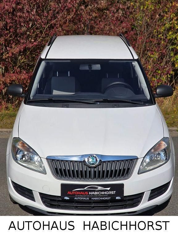 Gebraucht Skoda Roomster Plus Edition 86 PS (63 kW) 2012 Weiß Van / Kleinbus