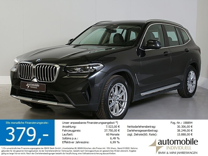 Sophistograu met. Gebraucht 2022 BMW X3 Sport Line SUV | 37.730 € (Superpreis) - Bild 1/4