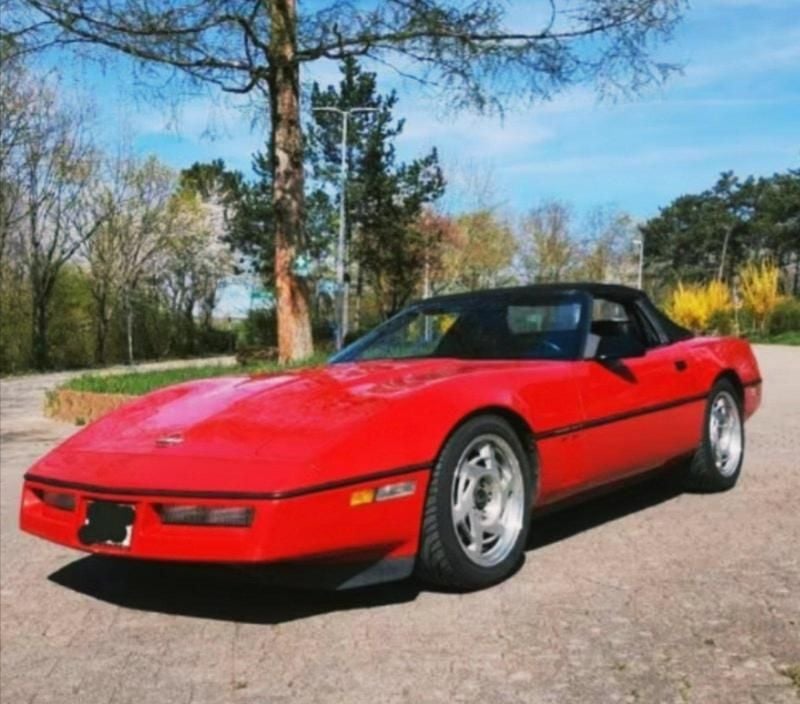 Rot Gebraucht 1990 Corvette C4 Cabrio | 15.000 € - Bild 1/4
