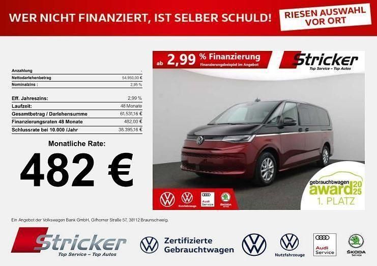 Rot Gebraucht 2024 VW T7 Life Van | 54.949 € (Fairer Preis) - Bild 1/3