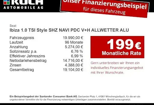 Gebraucht Seat Ibiza Style 95 PS (69 kW) 2026 Weiß Kleinwagen