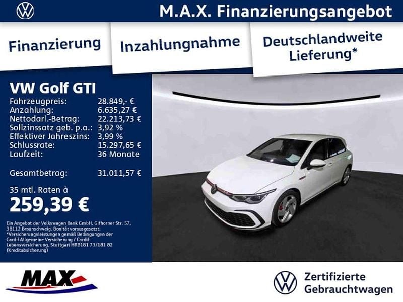 Weiß Gebraucht 2022 VW Golf VIII GTI Limousine | 28.849 € (Guter Preis) - Bild 1/3