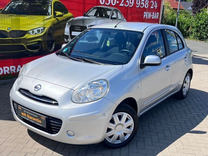 Silber Gebraucht 2011 Nissan Micra Acenta Kleinwagen | 4.499 € (Fairer Preis) - Bild 1/4