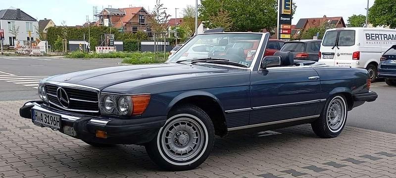Blau Gebraucht 1984 Mercedes SL380 Cabrio | 13.999 € - Bild 1/4