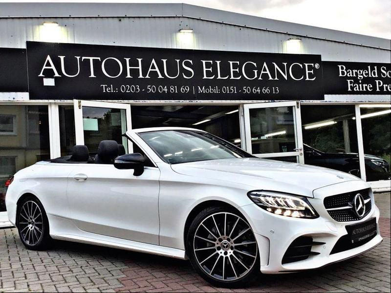 Gebraucht Mercedes C200 AMG line 184 PS (135 kW) 2019 Weiß Cabrio