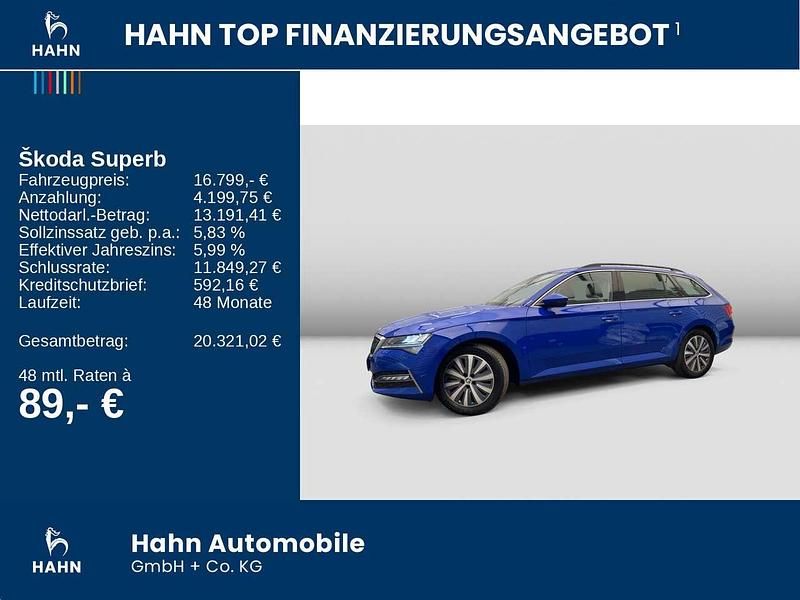 Gebraucht Skoda Superb Ambition 218 PS (160 kW) 2022 Energyblau Kombi