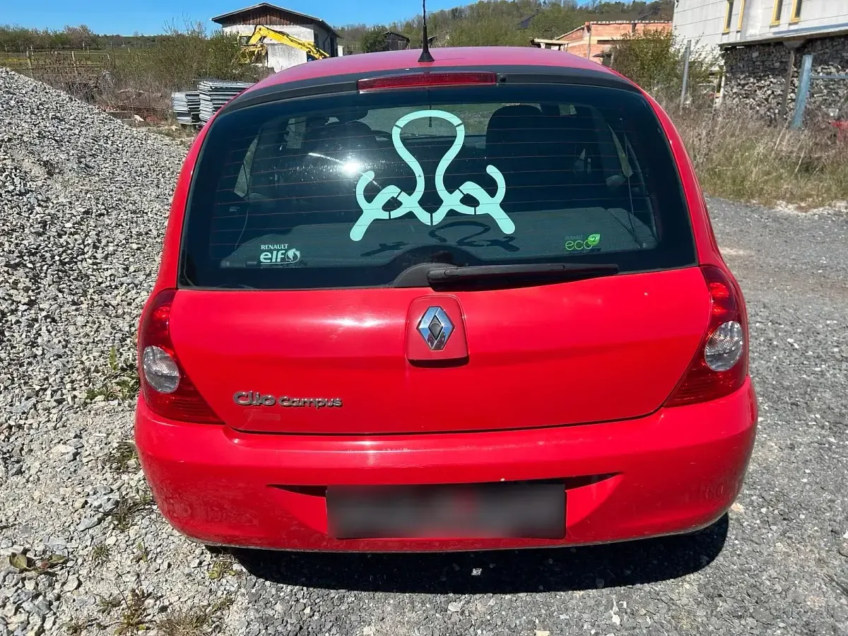 Brugt Renault Clio II 58 HK (42 kW) 2009 Rød Hatchback