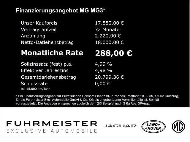 Gebraucht MG MG3 Comfort 194 PS (142 kW) 2024 Blau Kleinwagen