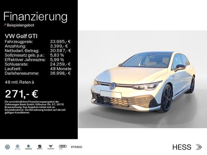 Oryxweiß perlmutteffekt Gebraucht 2023 VW Golf VIII GTI Clubsport Limousine | 34.495 € (Fairer Preis) - Bild 1/4