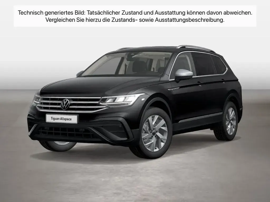Gebraucht VW Tiguan Allspace Life 150 PS (110 kW) 2023 Deep black perleffekt SUV