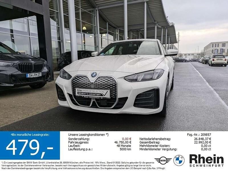 Weiß Gebraucht 2024 BMW i4 Comfort Edition Limousine | 46.750 € (Fairer Preis) - Bild 1/4