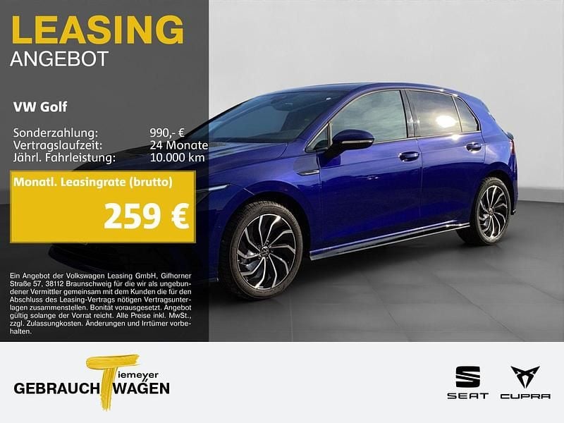 Blau Gebraucht 2024 VW Golf VIII R-line Limousine | 28.690 € (Guter Preis) - Bild 1/4
