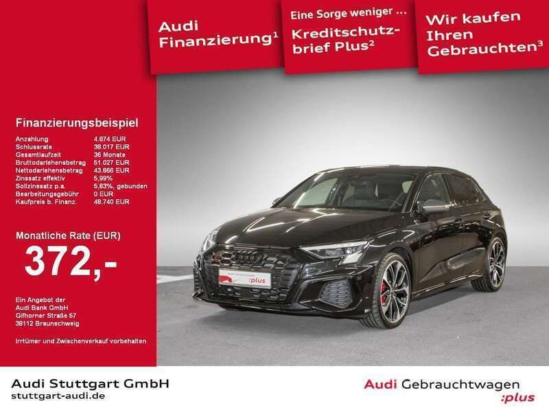Mythosschwarz metallic Gebraucht 2024 Audi S3 Ambiente Limousine | 49.840 € (Teuer) - Bild 1/2