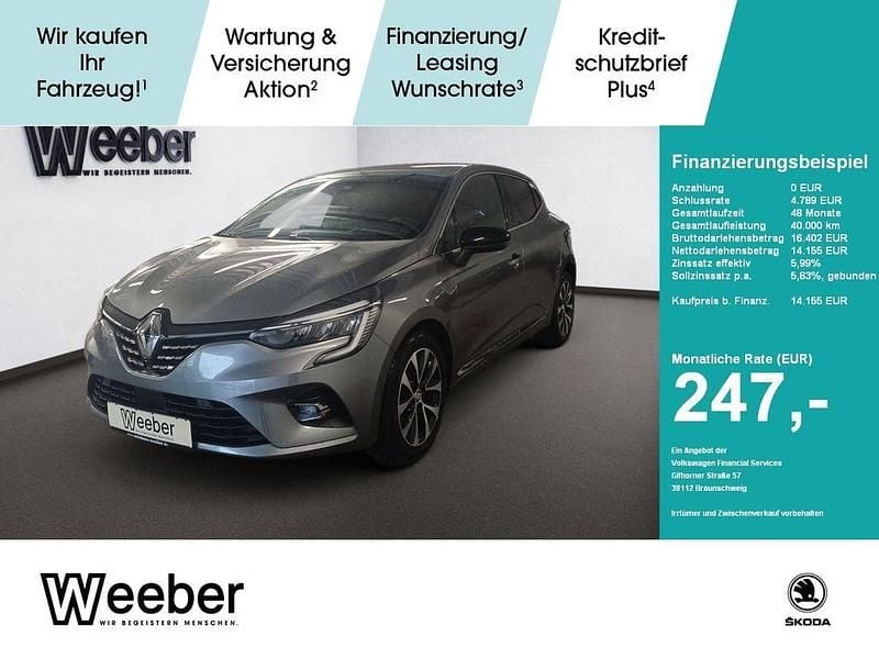 Schiefergrau (metallic) Gebraucht 2023 Renault Clio V Techno Limousine | 14.155 € (Guter Preis) - Bild 1/4